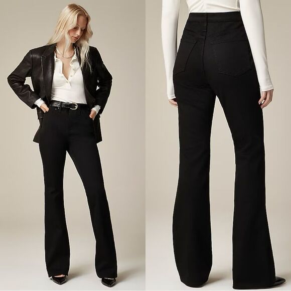 NWT J CREW Bootcut jean in black - Picture 1 of 7